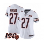 Women's Chicago Bears #27 Sherrick McManis White Vapor Untouchable Limited Player 100th Season Football Jersey