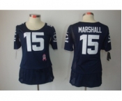 nike women nfl jerseys chicago bears #15 marshall blue[breast cancer awareness]