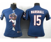nike women nfl jerseys chicago bears #15 marshall blue[[portrait fashion]