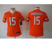 nike women nfl jerseys chicago bears #15 marshall orange[nike limited]