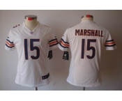 nike women nfl jerseys chicago bears #15 marshall white[nike limited]