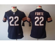 nike women nfl jerseys chicago bears #22 matt forte blue[nike limited]