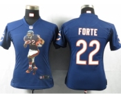 nike women nfl jerseys chicago bears #22 matt forte blue[portrait fashion]