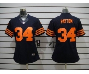 nike women nfl jerseys chicago bears #34 payton blue[nike limited orange number]