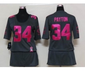 nike women nfl jerseys chicago bears #34 payton dk.grey[breast cancer awareness]