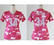 nike women nfl jerseys chicago bears #34 payton pink[fashion camo]