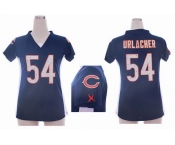 nike women nfl jerseys chicago bears #54 urlacher blue[draft him ii top]