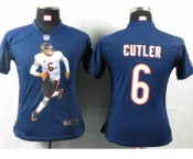 nike women nfl jerseys chicago bears #6 cutler blue[portrait fashion]