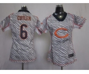 nike women nfl jerseys chicago bears #6 cutler [fem fan zebra]