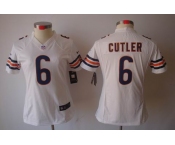 nike women nfl jerseys chicago bears #6 cutler white[nike limited]