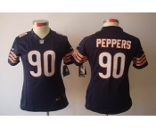 nike women nfl jerseys chicago bears #90 peppers blue[nike limited]