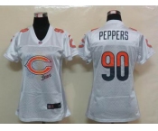 nike women nfl jerseys chicago bears #90 peppers white[2012 fem fan]