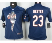 nike youth nfl jerseys chicago bears #23 hester blue[portrait fashion]