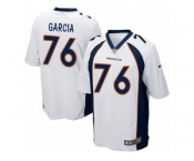 Men's Nike Denver Broncos #76 Max Garcia Game White NFL Jersey