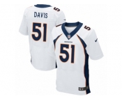 Men's Nike Denver Broncos #51 Todd Davis Elite White NFL Jersey