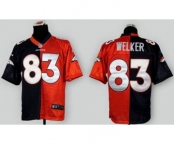 nike nfl jerseys denver broncos #83 welker orange-blue[Elite split]