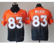 nike nfl jerseys denver broncos #83 wes welker orange-blue[Elite drift fashion][second version]