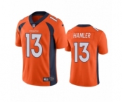 Denver Broncos #13 K.J. Hamler Orange Vapor Untouchable Limited Jersey