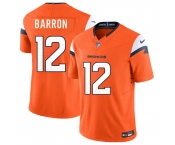 Men's Denver Broncos #12 Jahdae Barron Orange 2025 Draft F.U.S.E. Vapor Limited Football Stitched Jersey