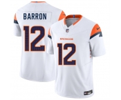 Men's Denver Broncos #12 Jahdae Barron White 2025 Draft F.U.S.E. Vapor Limited Football Stitched Jersey