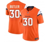 Men's Denver Broncos #30 Hakeem Butler Orange 2026 F.U.S.E. Vapor Limited Football Stitched Jersey Men's Denver Broncos #30 Hakeem Butler Orange 2026 F.U.S.E. Vapor Limited Football Stitched Jersey