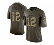 Nike Denver Broncos #12 Paxton Lynch Green Men's Stitched NFL Limited Salute To Service Jersey[Lynch]