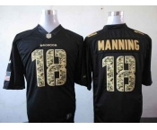 nike nfl jerseys denver broncos #18 peyton manning black[salute to service limited]