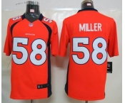 nike nfl jerseys denver broncos #58 miller orange[nike limited]