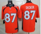 nike nfl jerseys denver broncos #87 eric decker orange[nike limited]