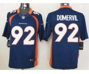 nike nfl jerseys denver broncos #92 dumervil blue[nike limited]