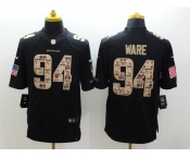 nike nfl jerseys denver broncos #94 ware black[salute to service limited]