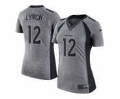 Women Nike Denver Broncos #12 Paxton Lynch Gray Stitched NFL Limited Gridiron Gray Jersey
