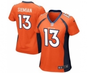 Women Nike Denver Broncos #13 Trevor Siemian Limited Green Salute to Service NFL Jersey (2)