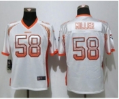 Women Nike Denver Broncos #58 Von Miller Drift Fashion White Jersey