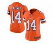 Women's Nike Denver Broncos #14 Cody Latimer Limited Orange Rush NFL Jersey