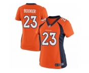 Women's Nike Denver Broncos #23 Devontae Booker Limited Orange Team Color NFL Jersey