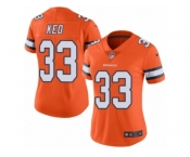 Women's Nike Denver Broncos #33 Shiloh Keo Limited Orange Rush NFL Jersey