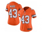 Women's Nike Denver Broncos #43 T.J. Ward Limited Orange Rush NFL Jersey