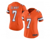 Women's Nike Denver Broncos #7 John Elway Limited Orange Rush NFL Jersey