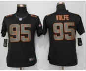 Womens Nike Denver Broncos #95 Derek Wolfe Impact Limited Black Jerseys
