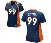 Women's Nike Denver Broncos #99 Adam Gotsis Navy Blue Alternate NFL Jersey