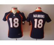 nike women nfl jerseys denver broncos #18 manning blue[nike limited]