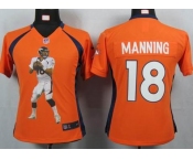 nike women nfl jerseys denver broncos #18 manning orange[portrait fashion]