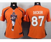 nike women nfl jerseys denver broncos #87 eric decker orange[portrait fashion]
