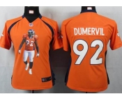 nike women nfl jerseys denver broncos #92 dumervil orange[portrait fashion]