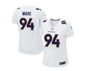 nike women nfl jerseys denver broncos #94 ware white[new game]