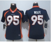 nike women nfl jerseys denver broncos #95 wolfe blue[nike limited]