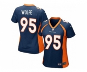 nike women nfl jerseys denver broncos #95 wolfe blue[nike]