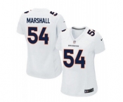 women nike nfl jerseys denver broncos #54 brandon marshall white[new game]