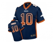 Youth Nike Denver Broncos #10 Emmanuel Sanders Blue Alternate Stitched NFL Elite Drift Fashion Jersey